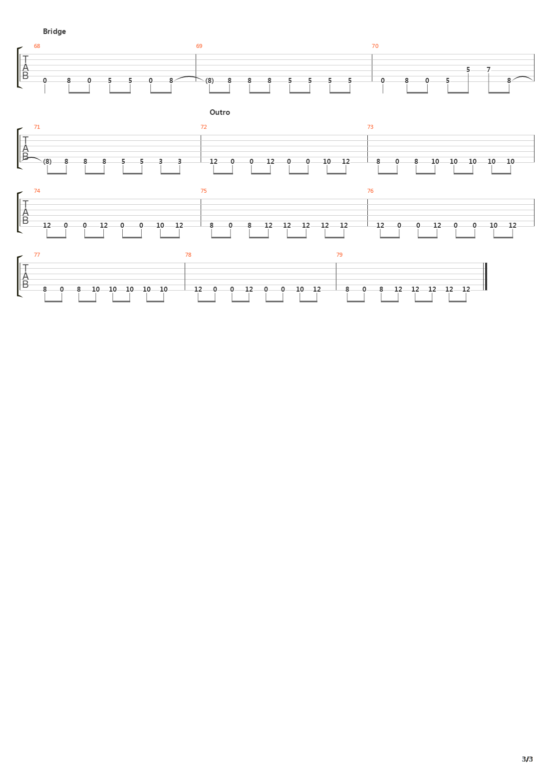 The Taker吉他谱