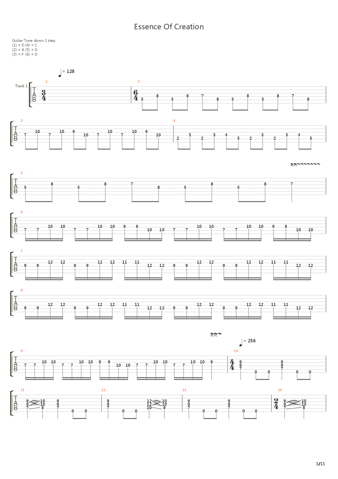 Essence Of Creation吉他谱