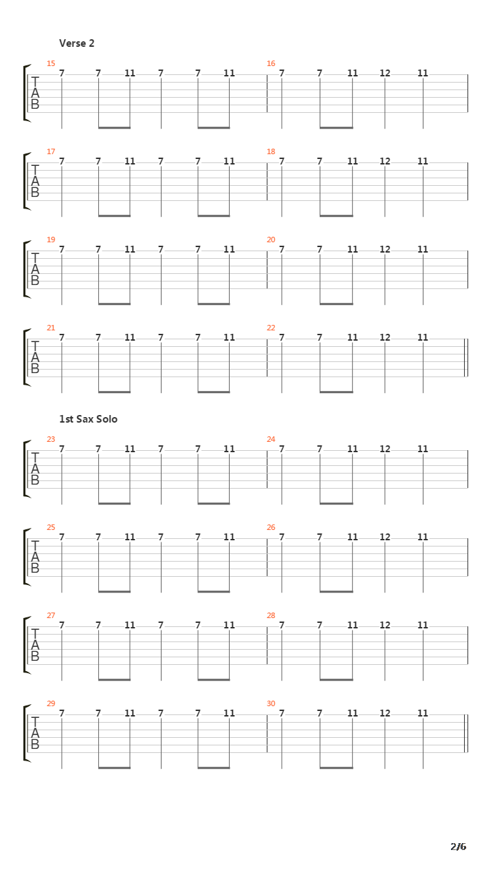 Coronado吉他谱