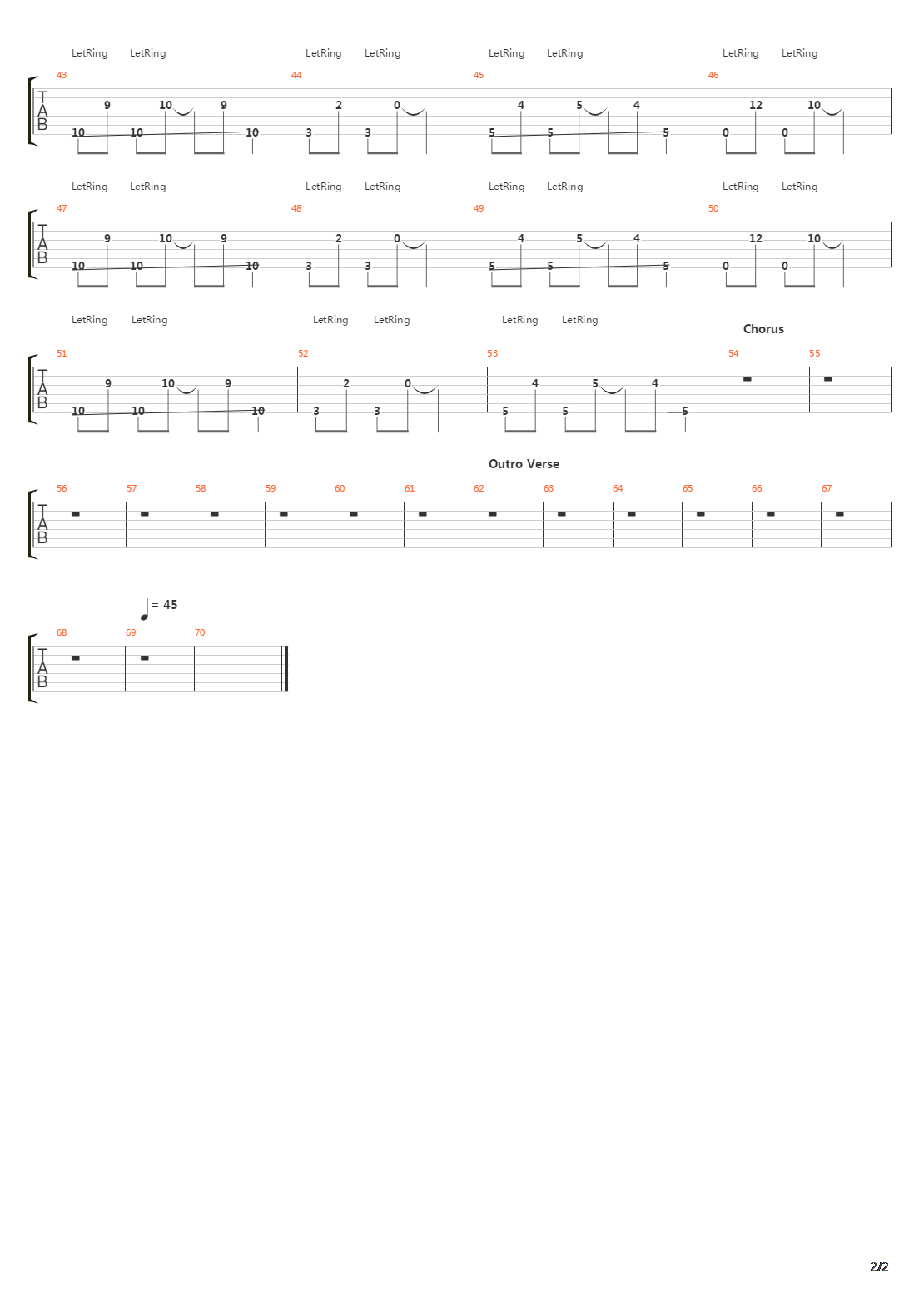 Deny吉他谱