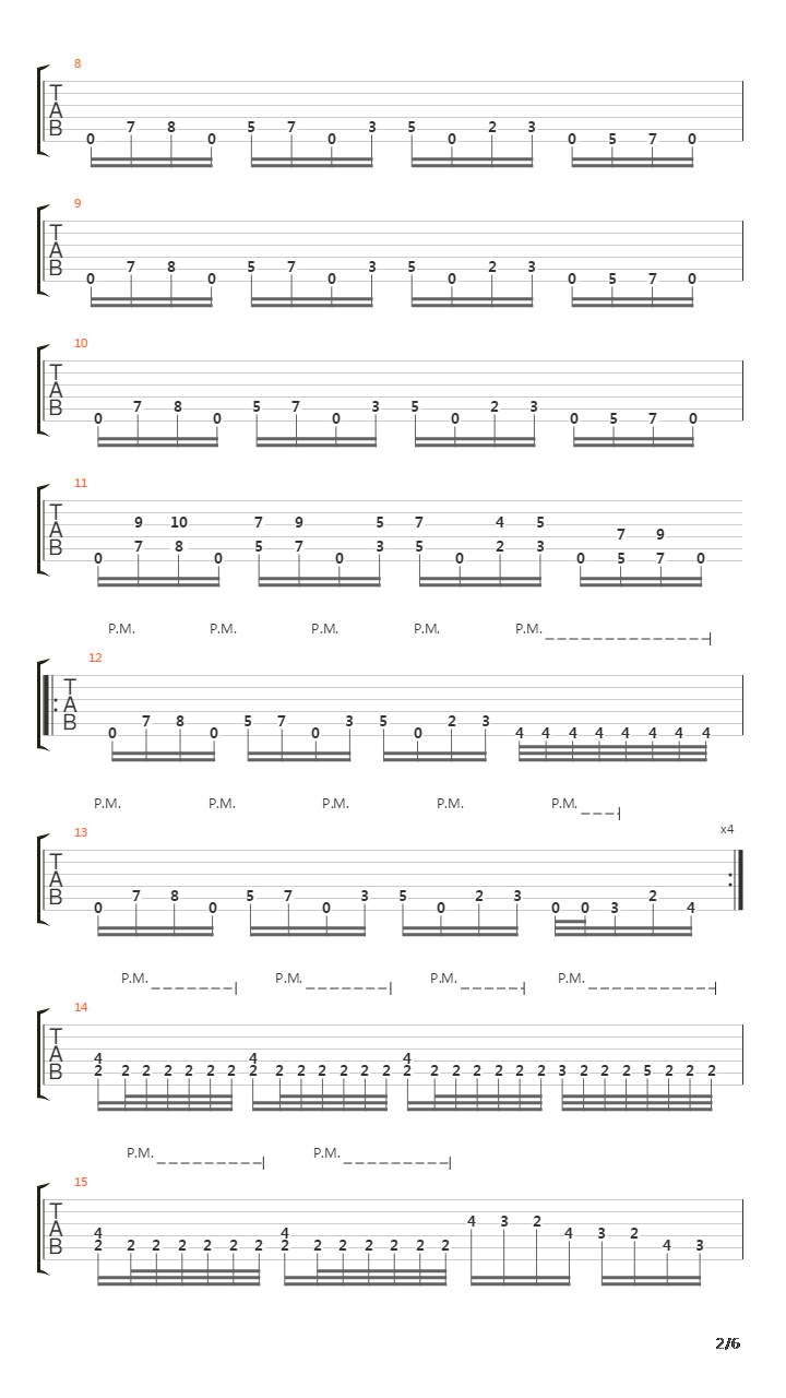 Course For Gods吉他谱