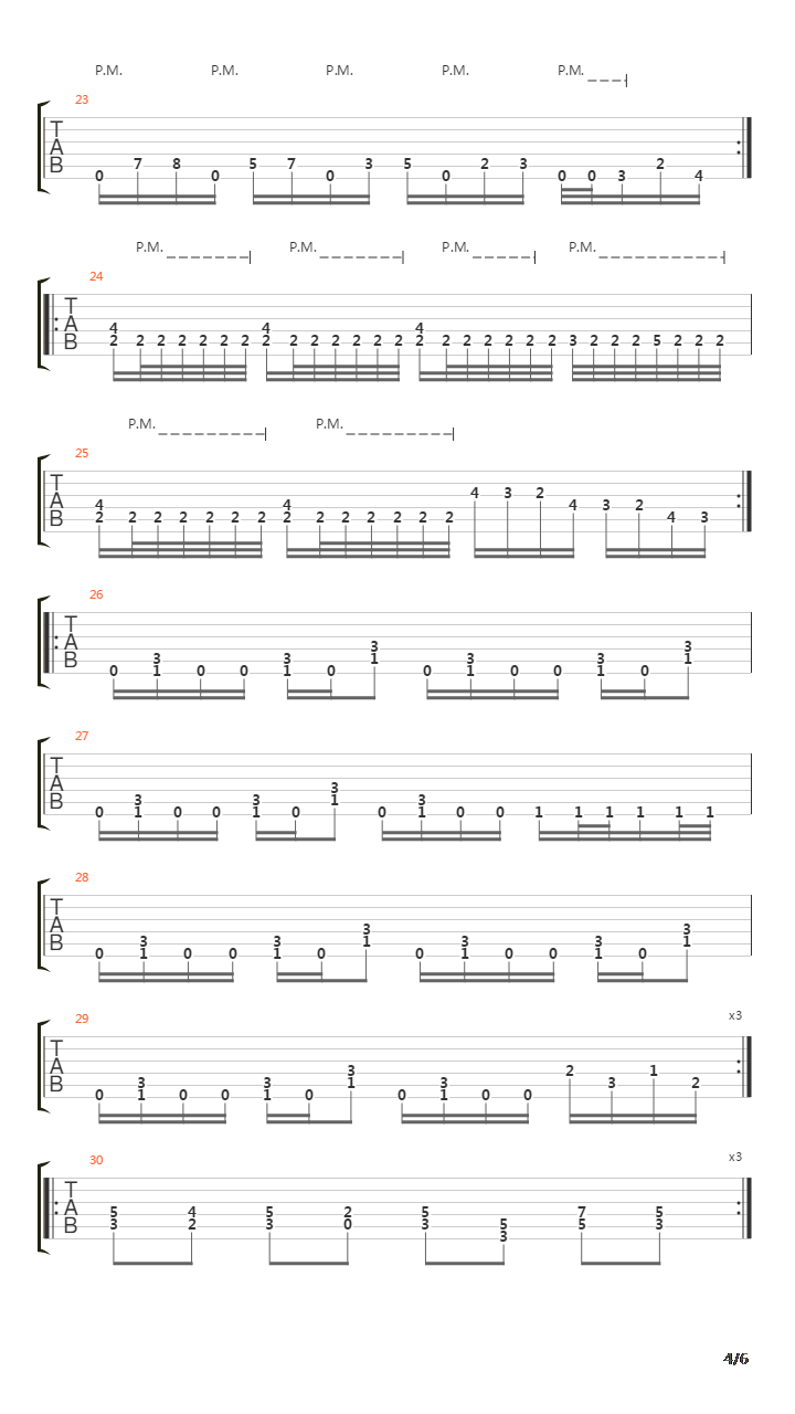 Course For Gods吉他谱