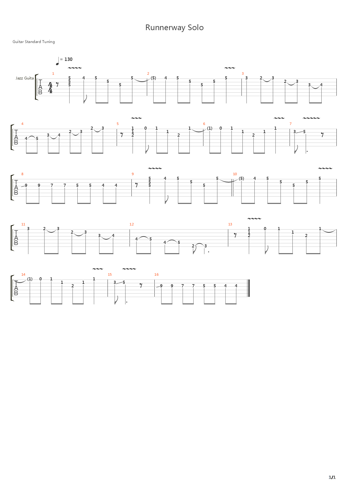 Runaway吉他谱