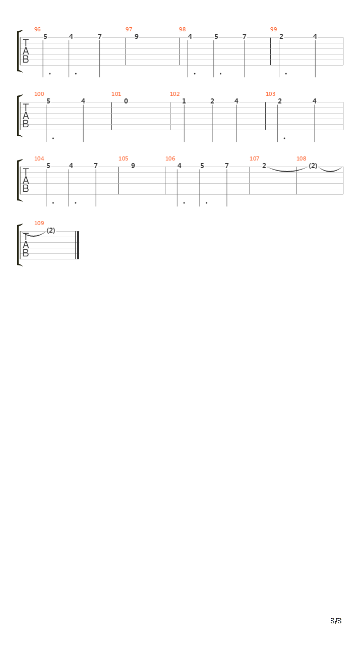 Pristine吉他谱