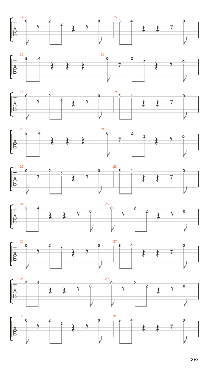 Lost In A Melody吉他谱