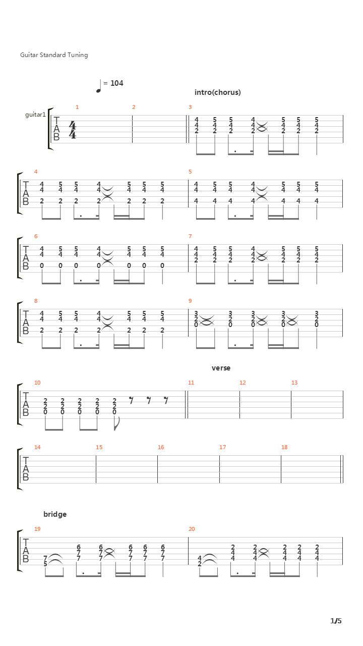 Deeper吉他谱