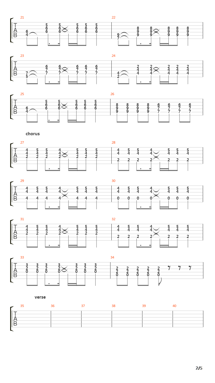Deeper吉他谱