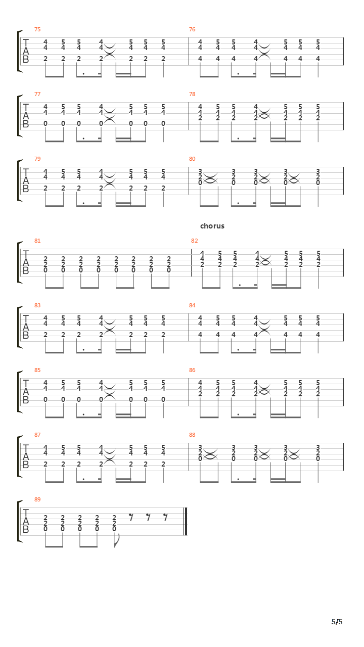 Deeper吉他谱