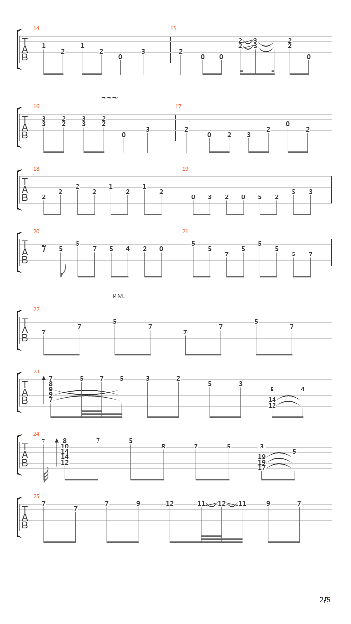 Where The Song Has No Name吉他谱