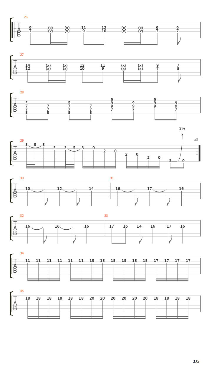 Where The Song Has No Name吉他谱