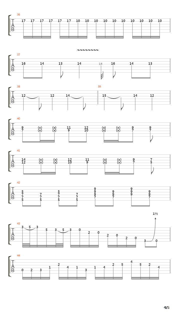 Where The Song Has No Name吉他谱