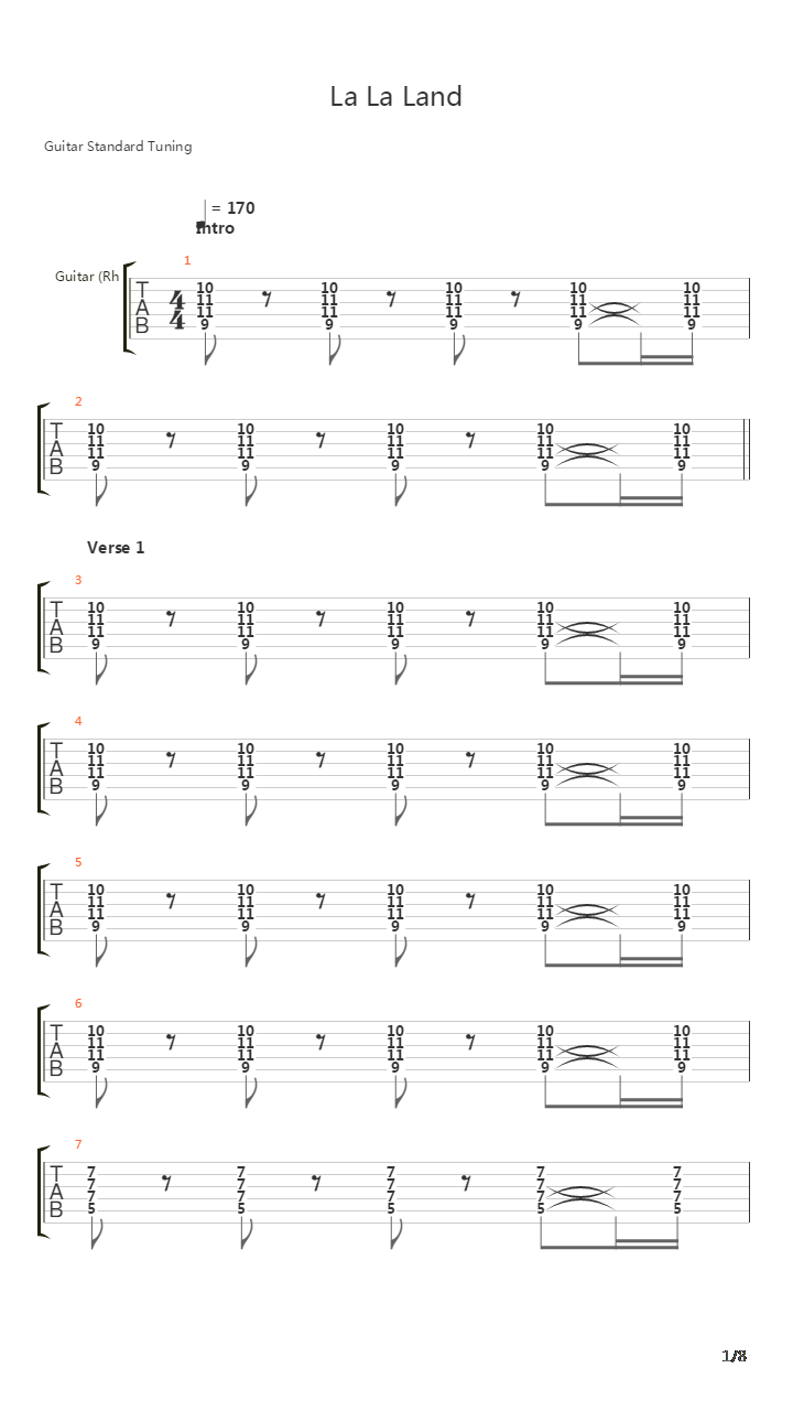 La La Land吉他谱