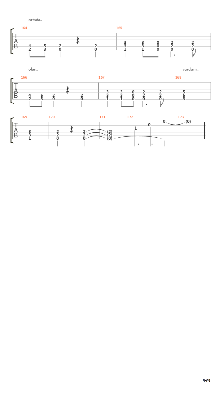Kahpe吉他谱