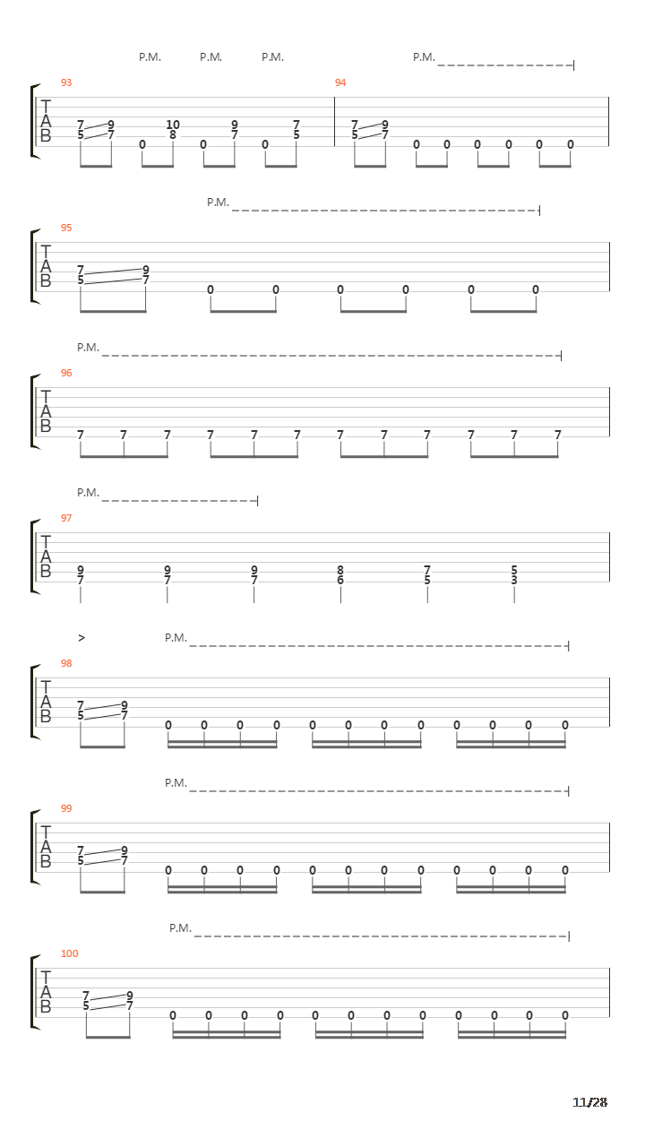 Paracidal Epitaph吉他谱