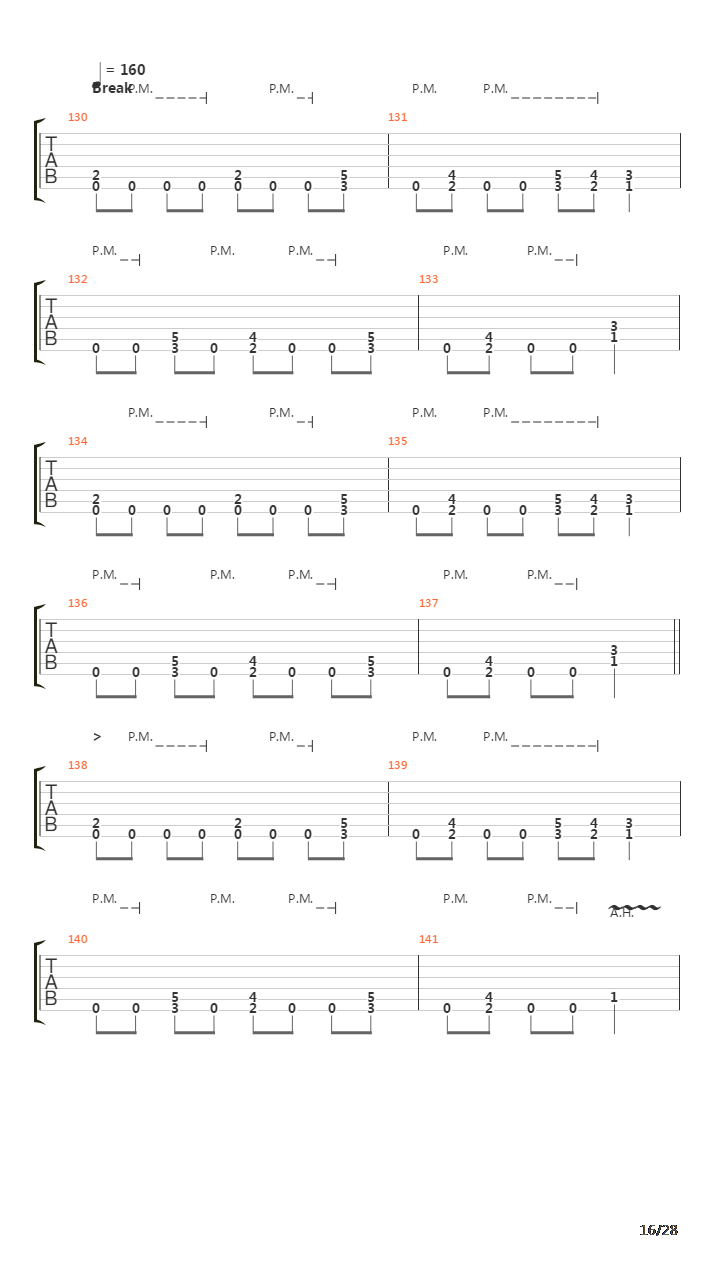 Paracidal Epitaph吉他谱