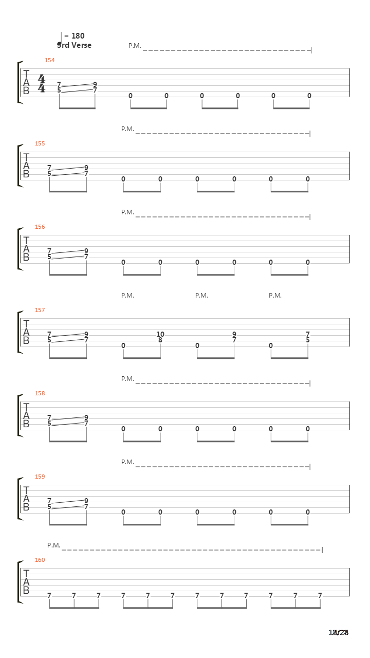 Paracidal Epitaph吉他谱