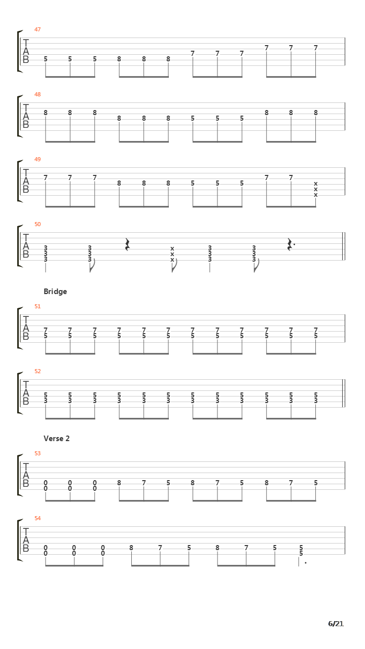 Soldiers Song吉他谱