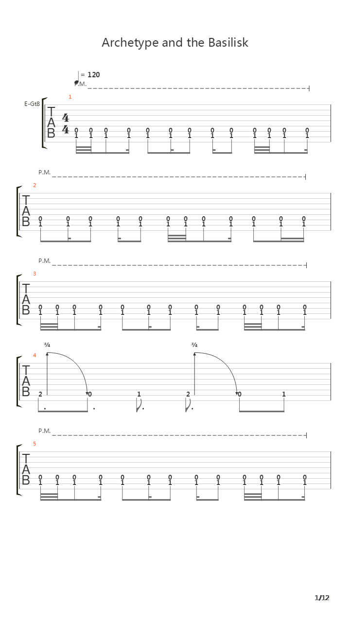 Archetype And The Basilisk吉他谱