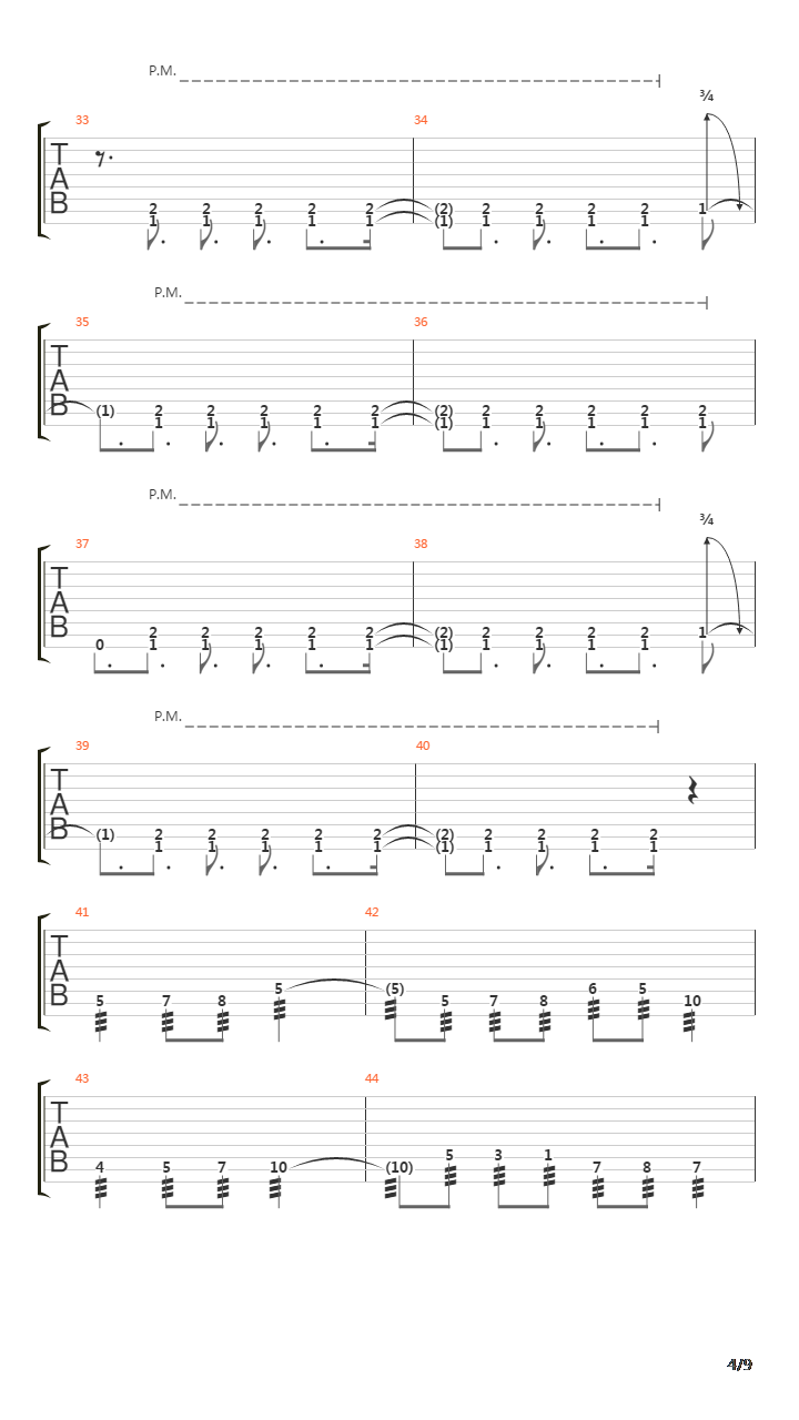 Sermons Of Sanctimony吉他谱