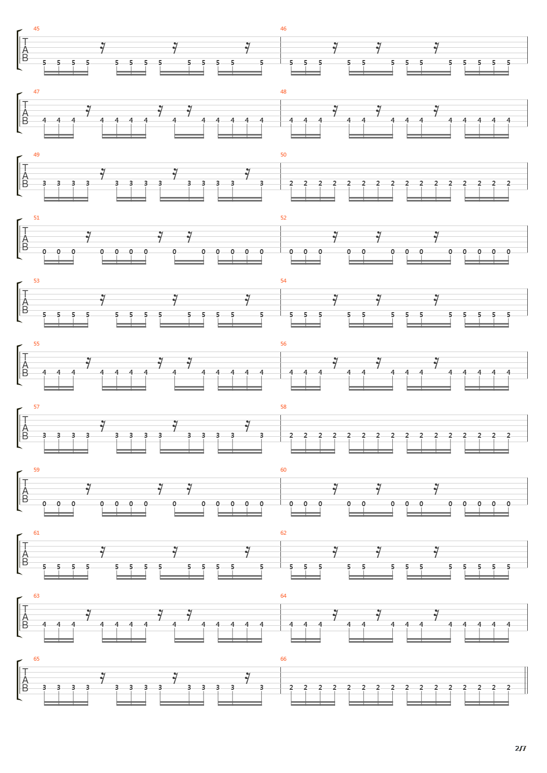 Through The Eyes Of The Burdened吉他谱