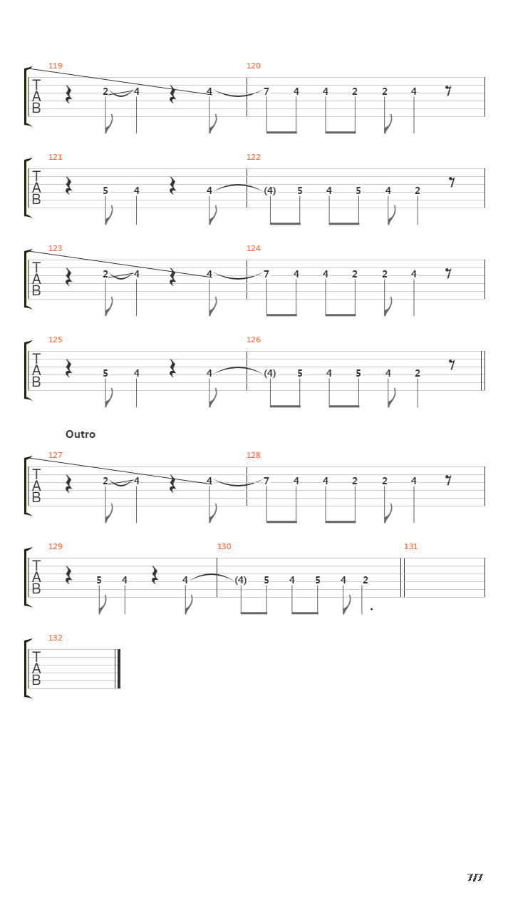 Garnet吉他谱