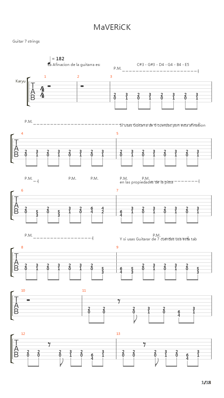 Maverick吉他谱
