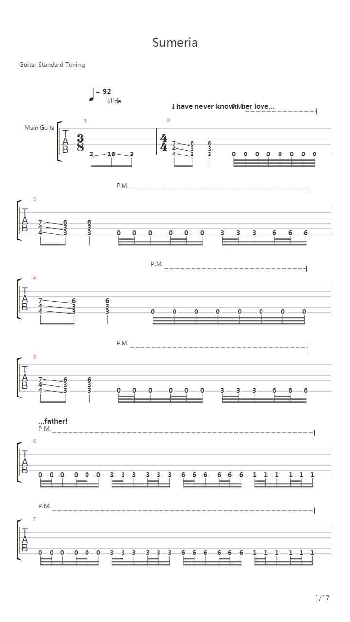 Sumeria吉他谱