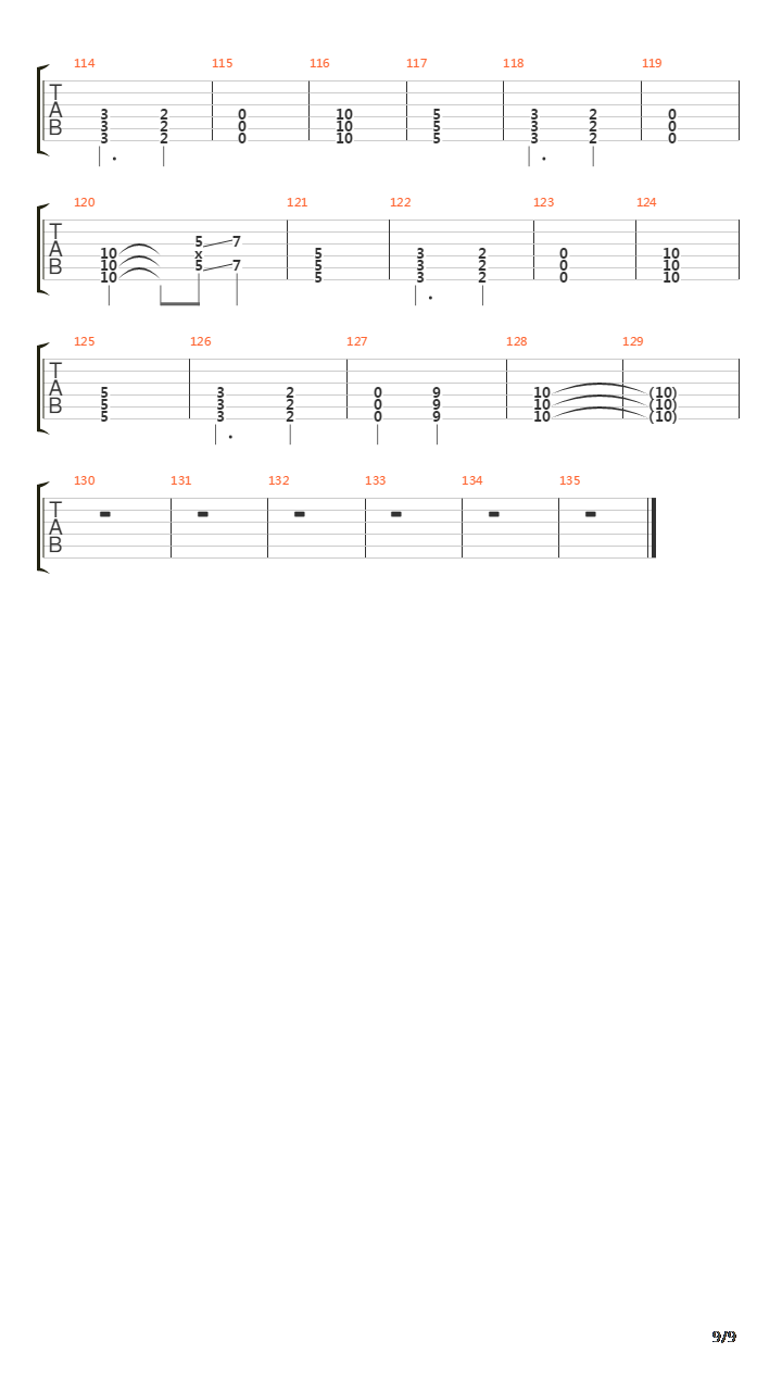 Universal Flame吉他谱