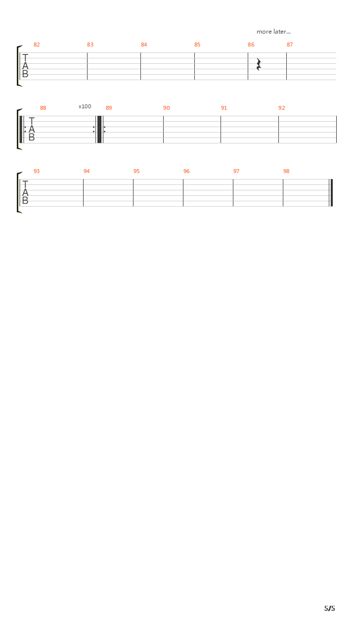 Bastard吉他谱