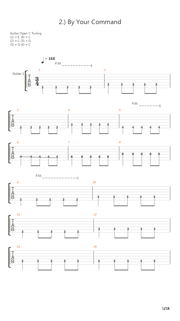 By Your Command吉他谱