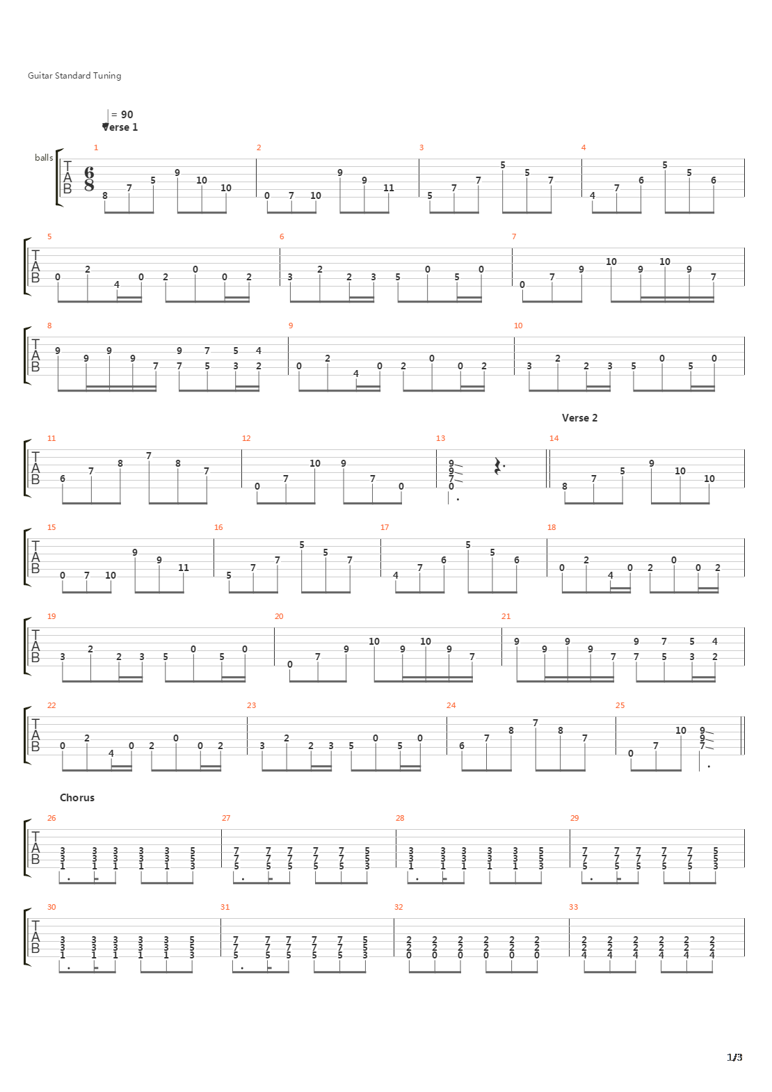 Colonial Boy吉他谱