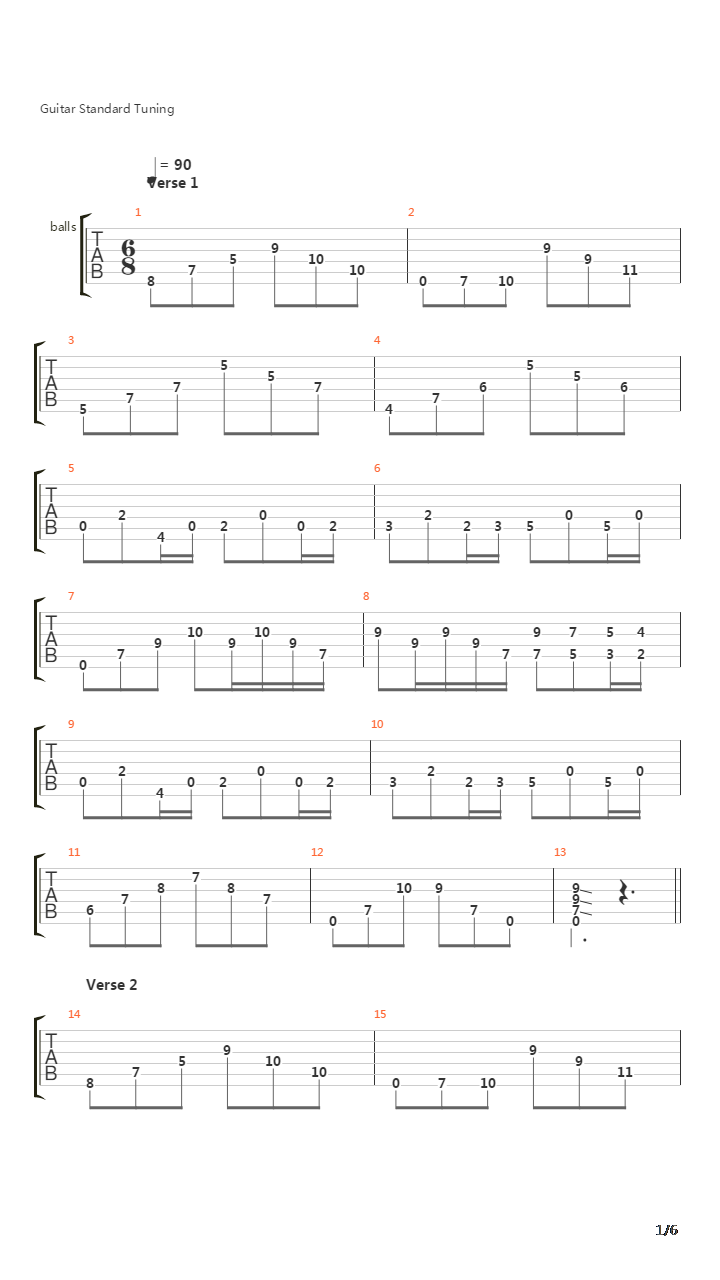 Colonial Boy吉他谱