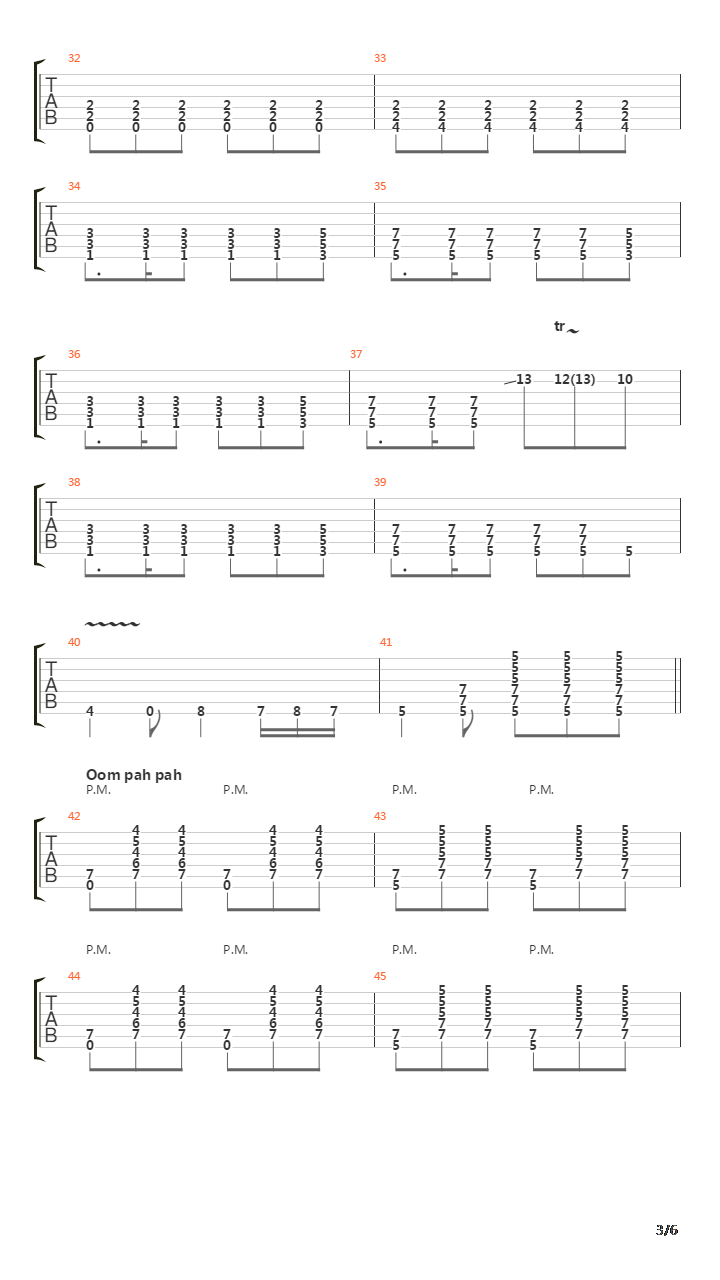 Colonial Boy吉他谱