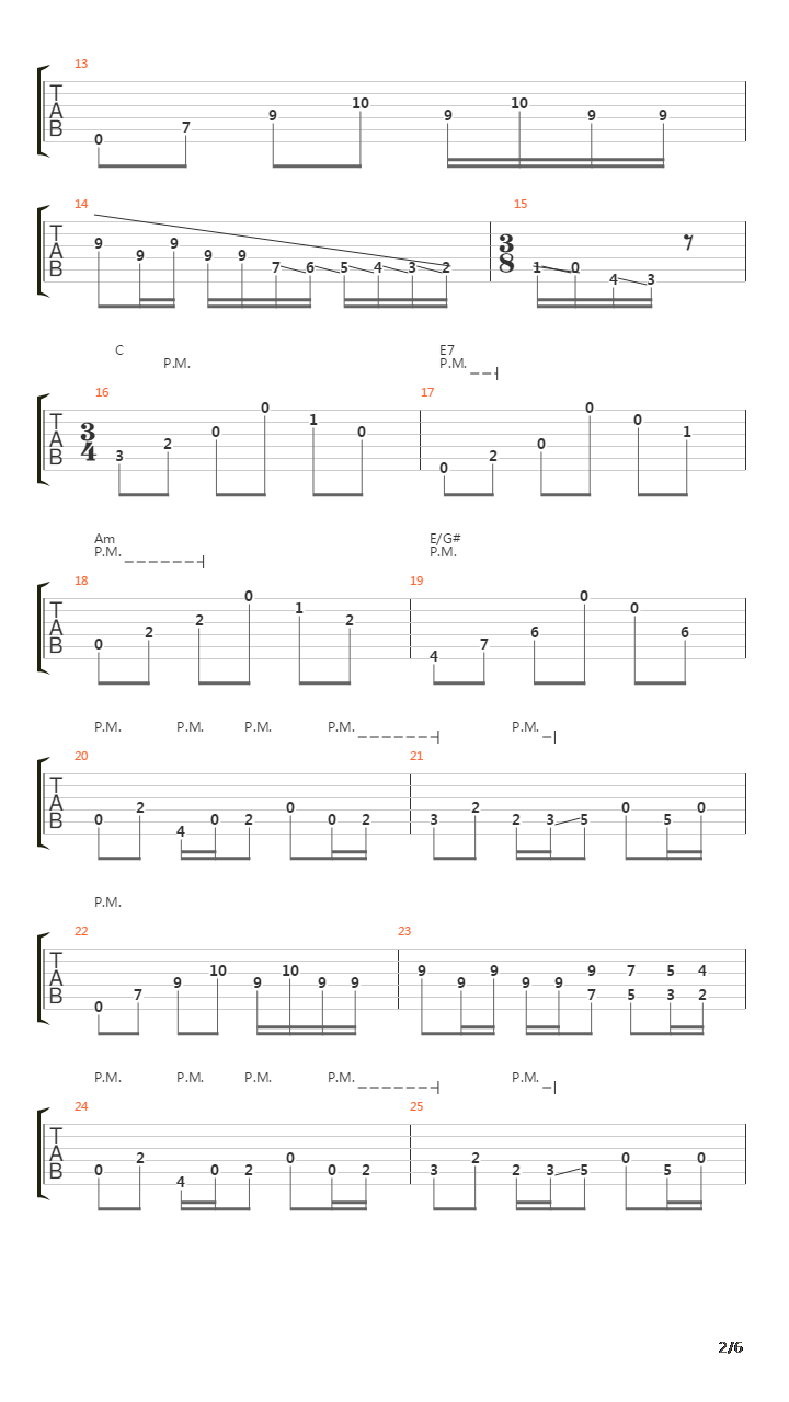 Colonial Boy吉他谱