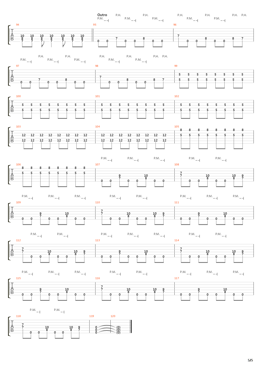 Hyperdrive吉他谱