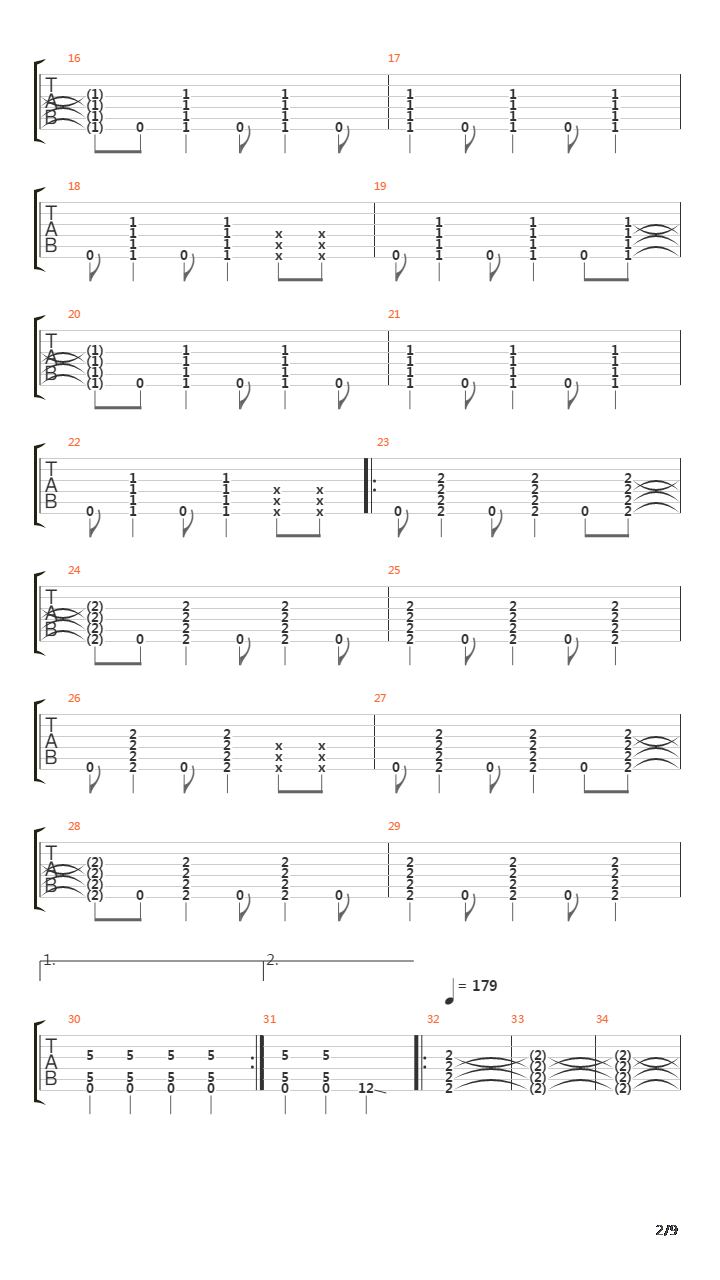 Om吉他谱