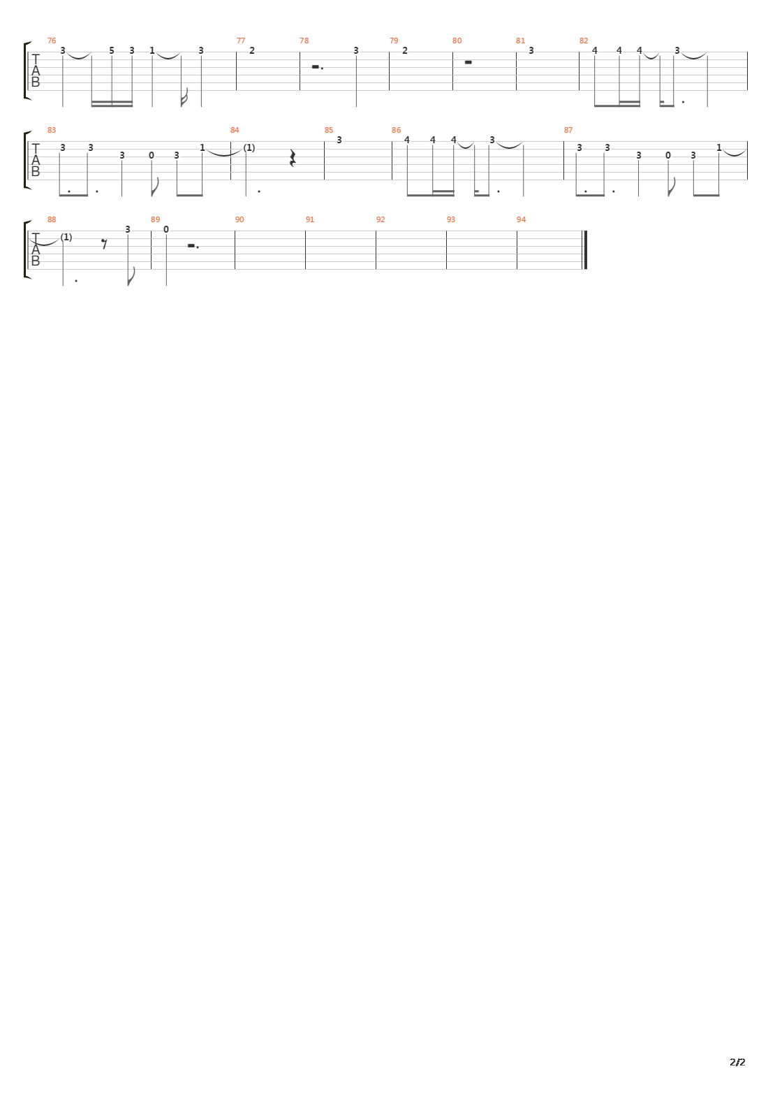Regulator吉他谱
