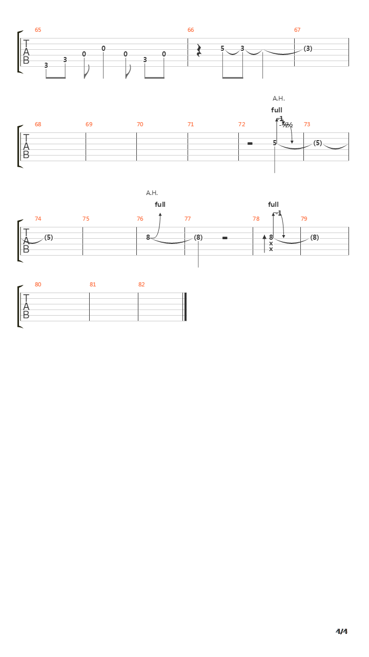 Terminal吉他谱