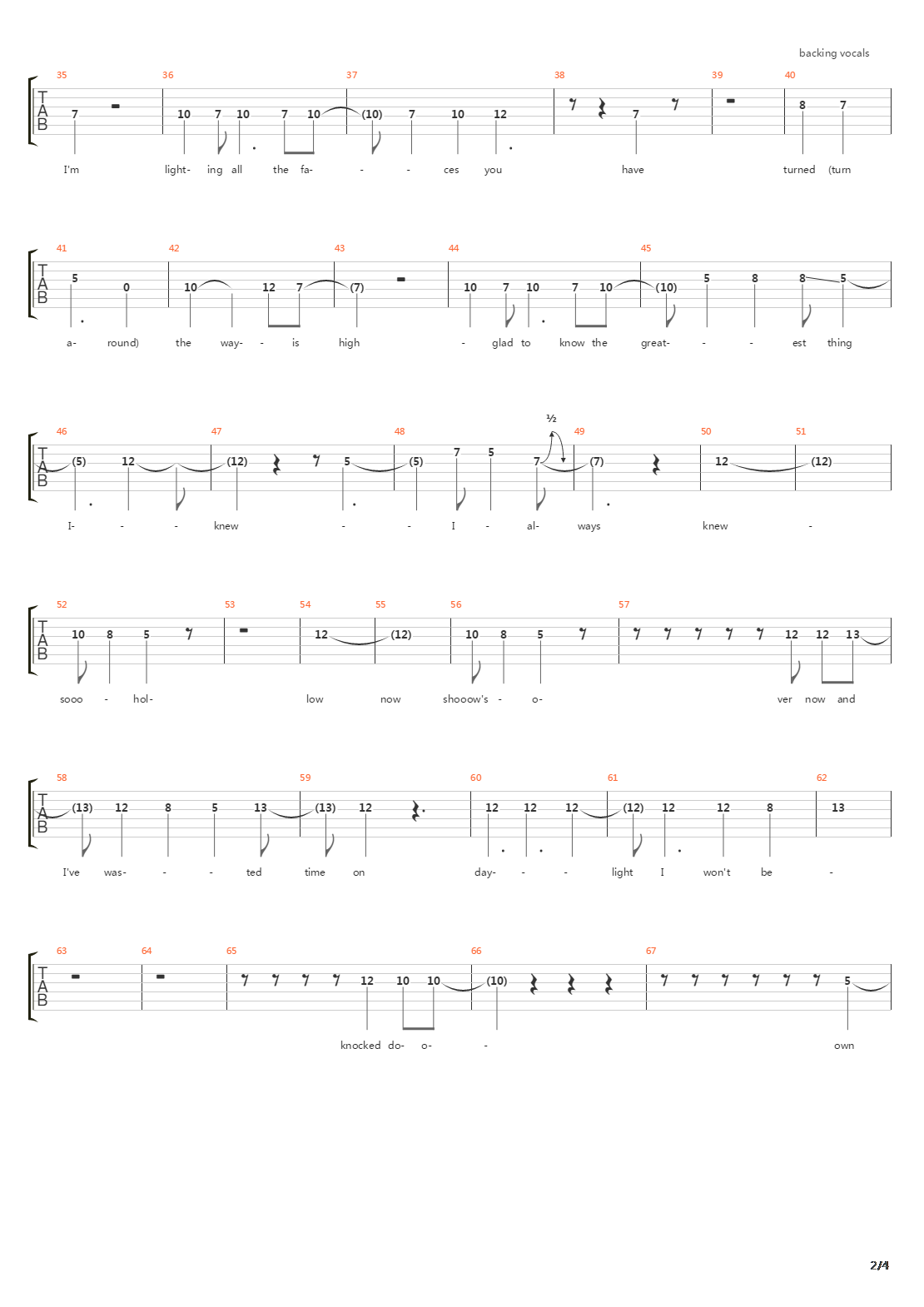 The Way Home吉他谱