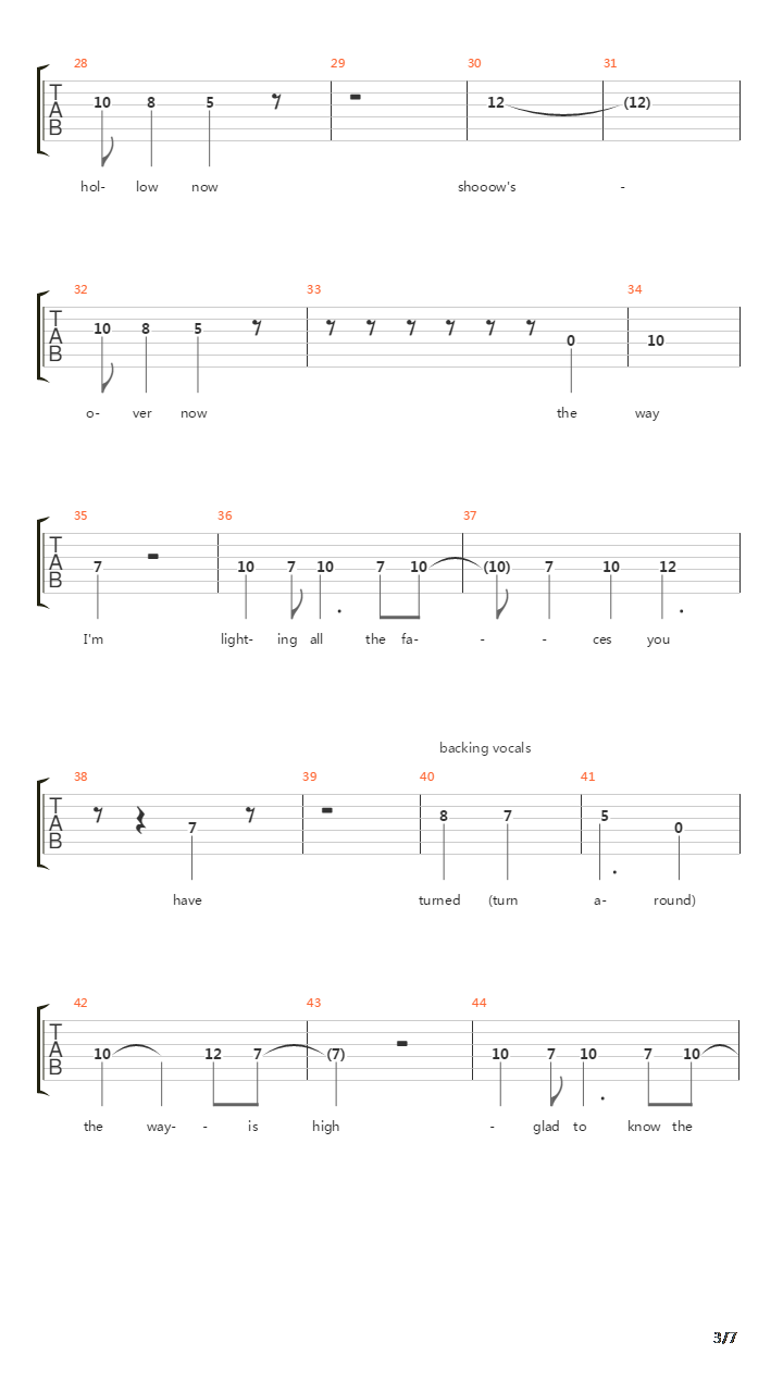 The Way Home吉他谱