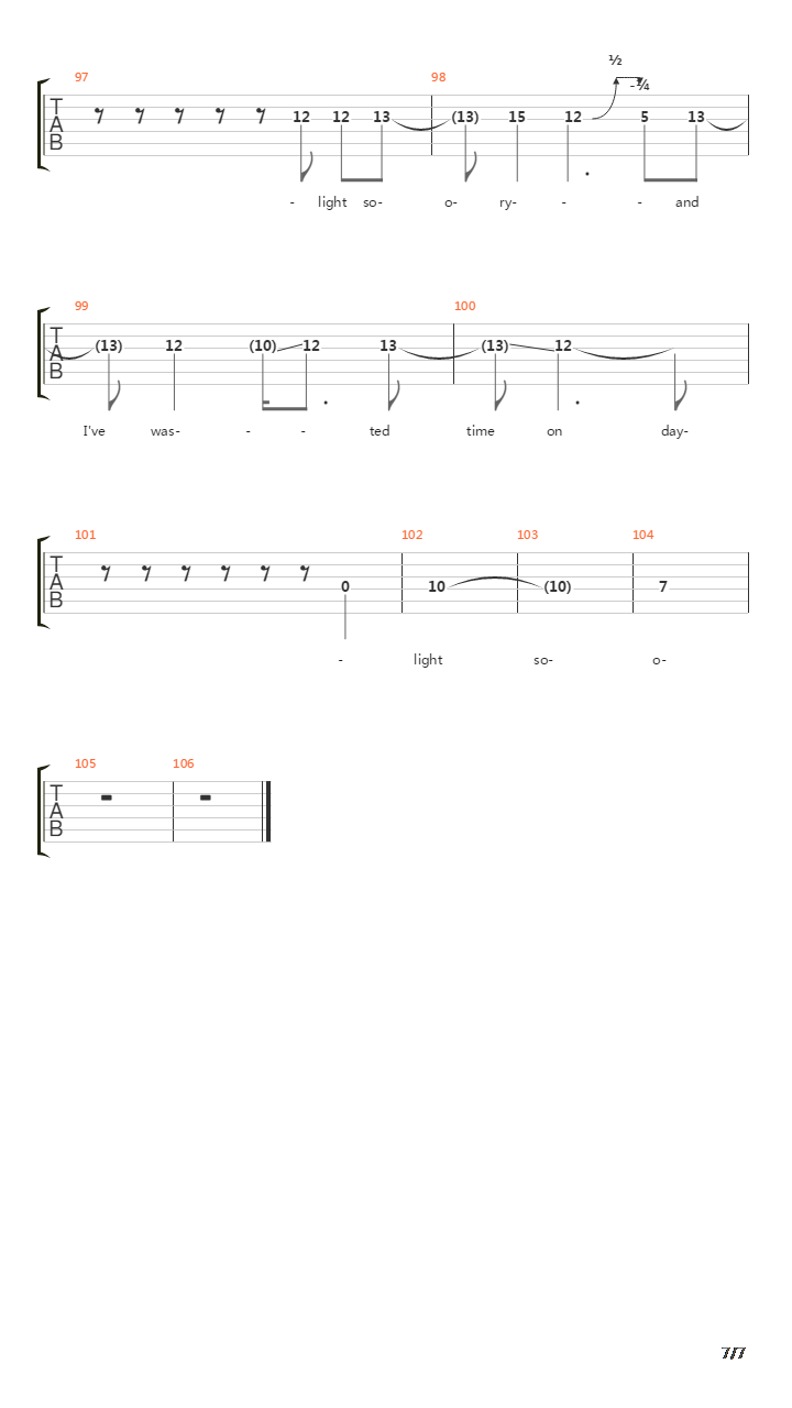 The Way Home吉他谱