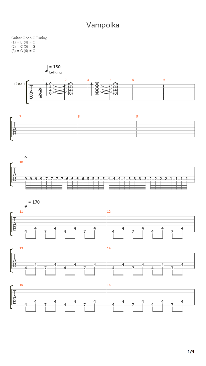 Vampolka吉他谱