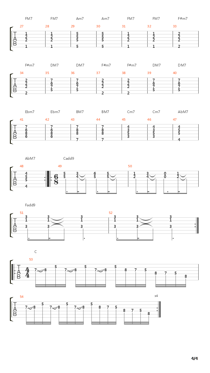 Kromatiklagi吉他谱
