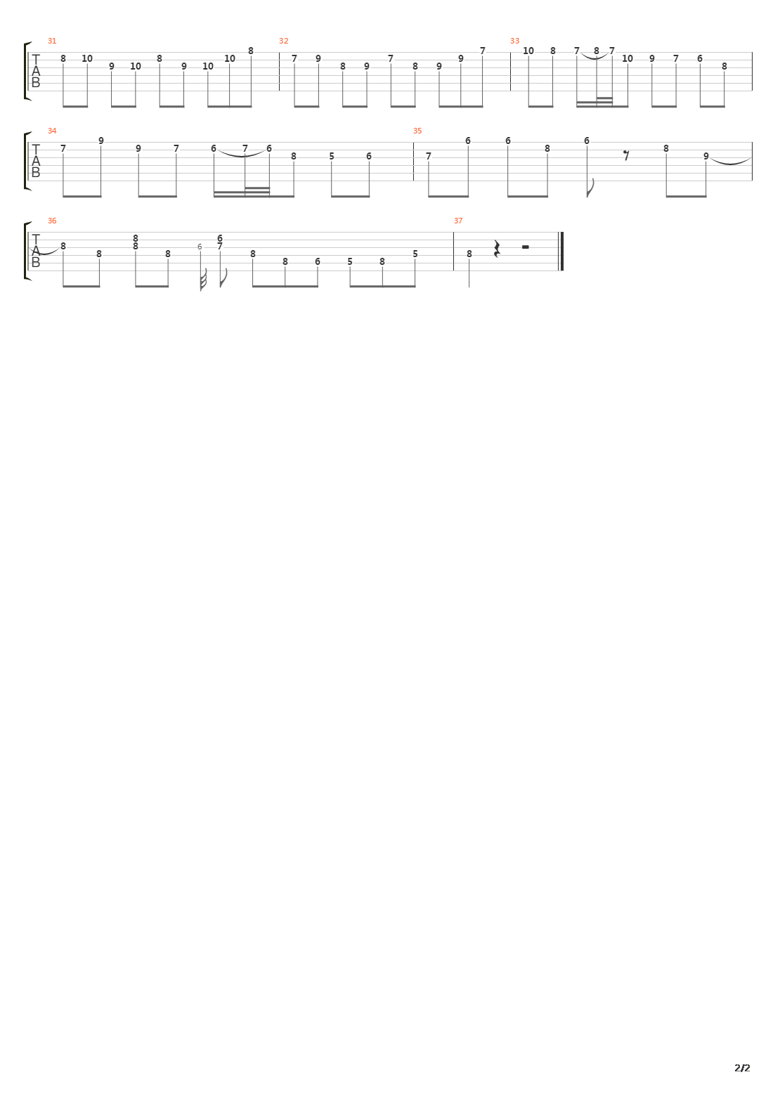 East Of The Sun West Of The Moon吉他谱