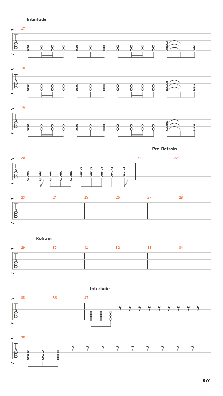 Seemann吉他谱