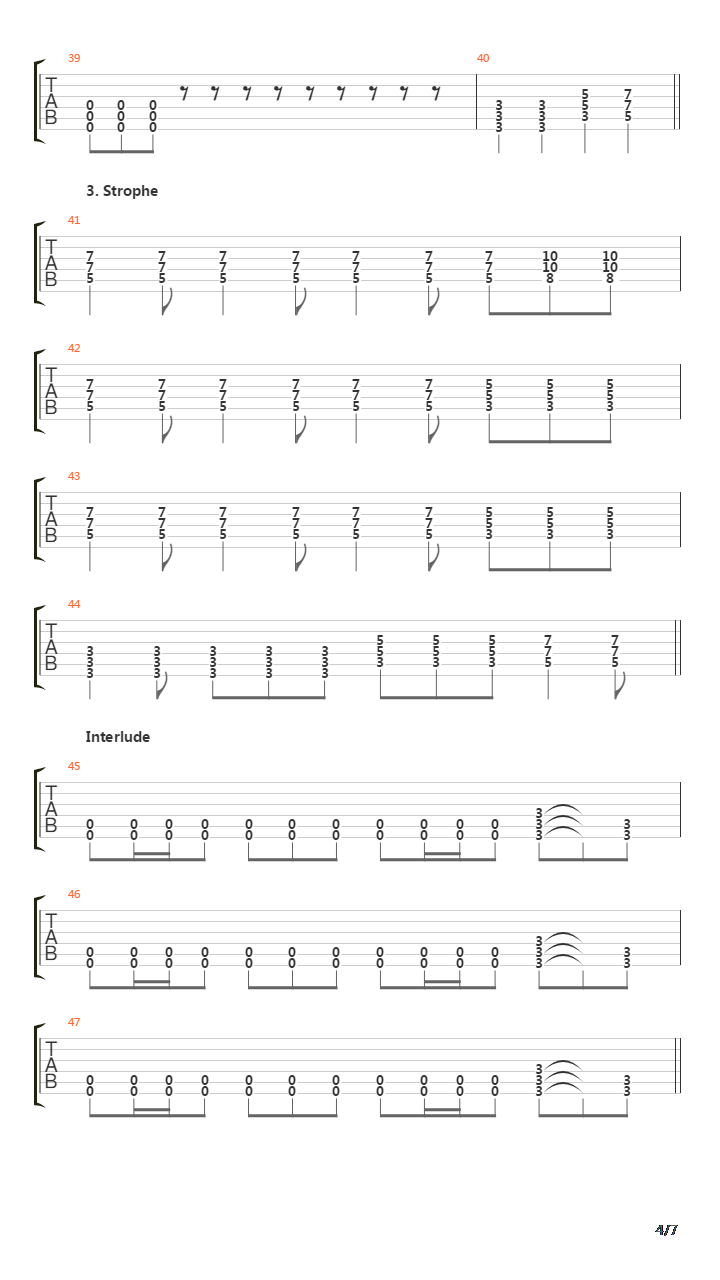 Seemann吉他谱