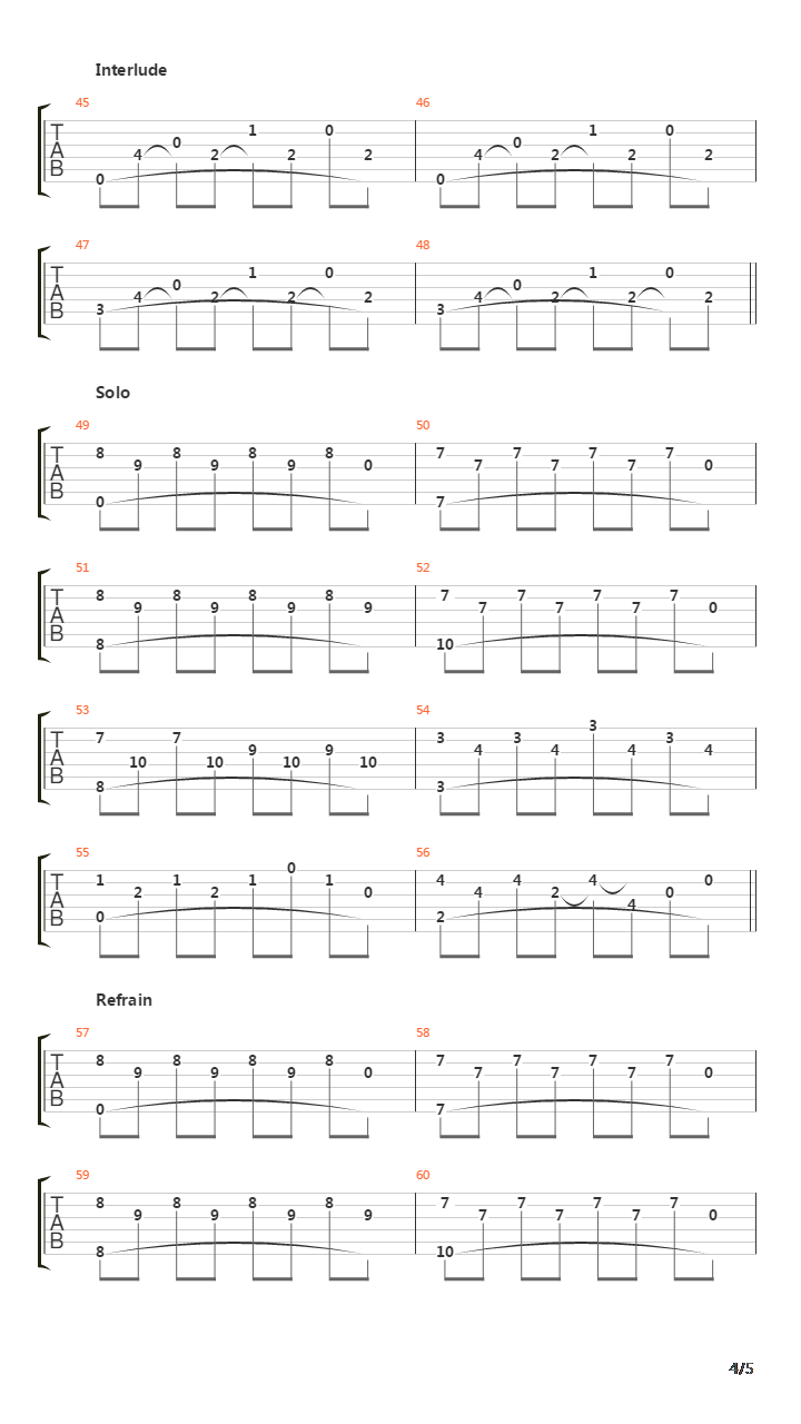 Alles Ist Eins吉他谱