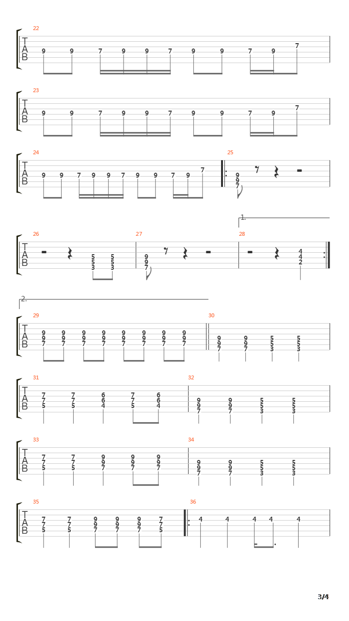 Du Lebst Nur Einmal吉他谱