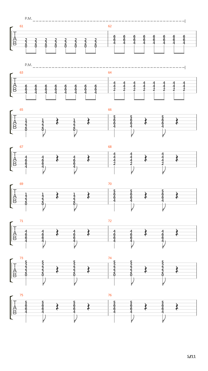 Oberhausen吉他谱