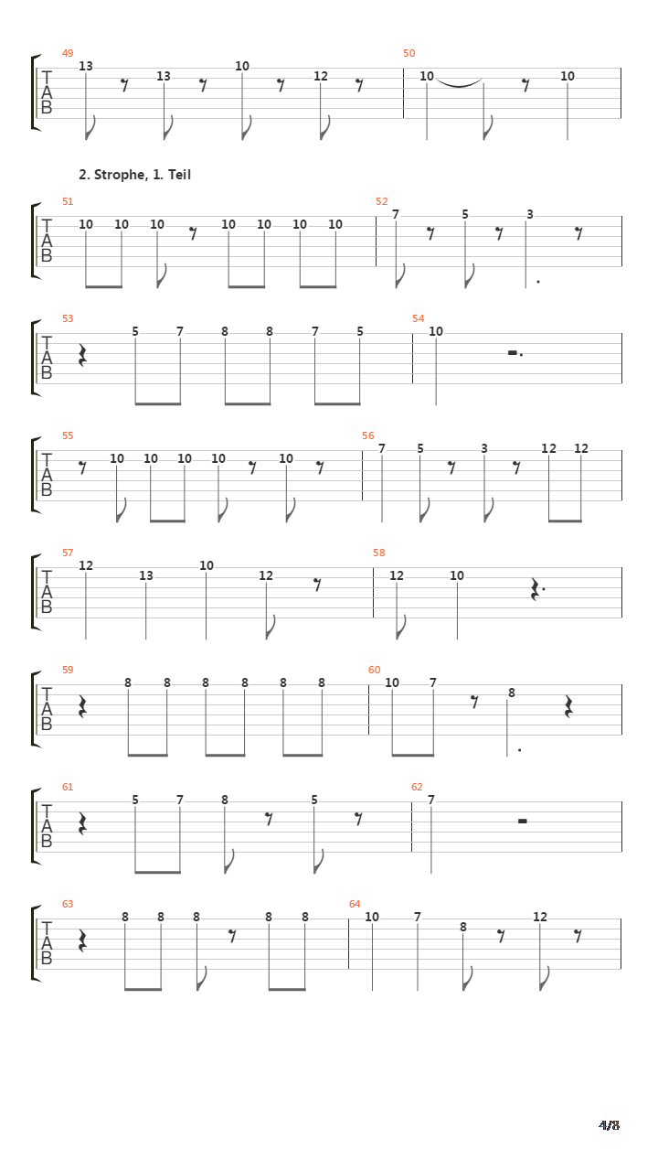 Paradies吉他谱